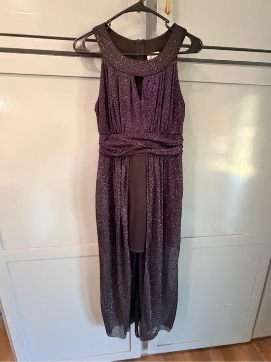 Storm Dresses & Skirts - Storm Glimmering Black High Low Sleeveless Maxi Dress Sz L